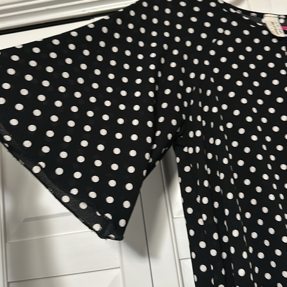 Women’s polka dot tunic top size medium - Picture 3 of 7